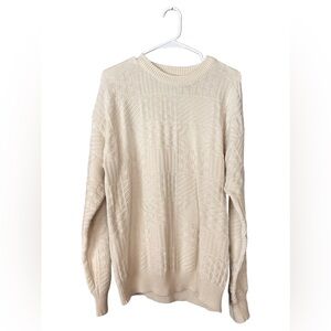100% Cotton Cream Fisherman’s Sweater